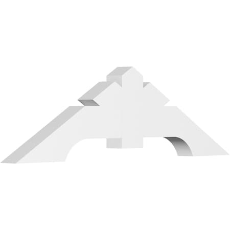 Ekena Millwork Vanguard Architectural Grade PVC Gable Bracket, 60"W x 17 1/2"H x 4"D x 6"F, 7/12 Pitch GBP060X18X0406VAN00